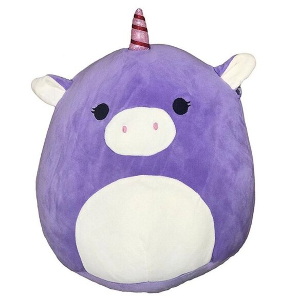 Kellytoy Squishmallow 8" Astrid the Purple Unicorn Soft Plush - Picture 2 of 2